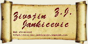 Živojin Jankićević vizit kartica